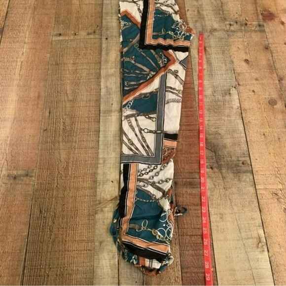 NWT Fashion Nova Matching Set XL | Chain Print Cowl Neck Top + Pants - Picture 5 of 13